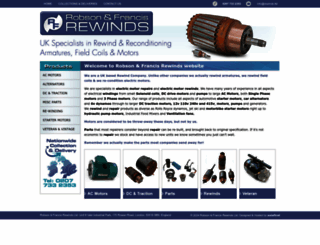 robsonandfrancisrewinds.co.uk screenshot