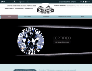 robsonjewelers.com screenshot