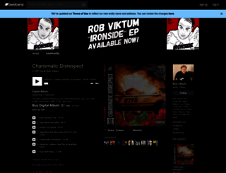 robviktum.bandcamp.com screenshot