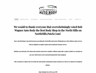robwagnerautobody.com screenshot
