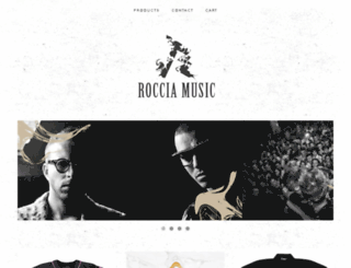 rocciamusic.bigcartel.com screenshot