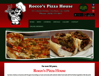 roccospizzadanvers.com screenshot