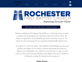 rochesterfirstbaptist.org screenshot