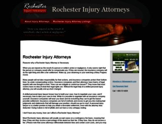 rochesterinjuryattorneys.org screenshot