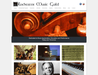 rochestermusicguild.org screenshot