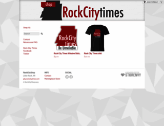 rockcitytimes.storenvy.com screenshot