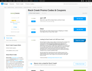 rockcreek.bluepromocode.com screenshot
