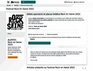 rockenseine.zepass.com screenshot