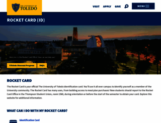 rocketcard.utoledo.edu screenshot