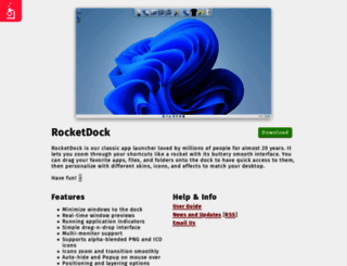rocketdock.com screenshot