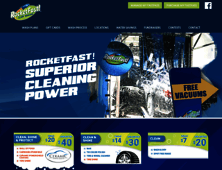 rocketfastcarwash.com screenshot