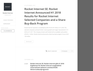 rocketinternet.pressdoc.com screenshot