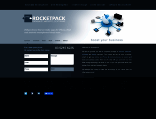 rocketpack.com.au screenshot