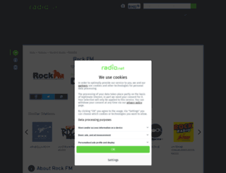 rockfm.rad.io screenshot