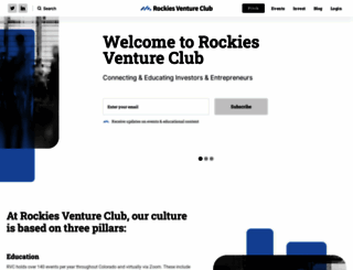 rockiesventureclub.org screenshot