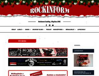 rockinform.hu screenshot