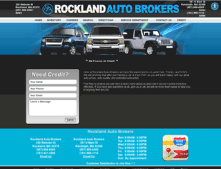 rocklandautobrokers.com screenshot