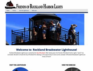 rocklandlighthouse.com screenshot