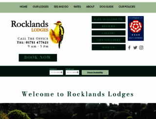rocklandslodges.co.uk screenshot