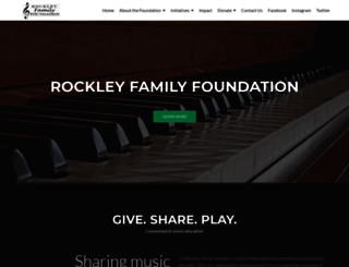 rockleyfamilyfoundation.org screenshot