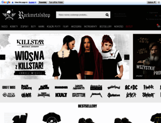 rockmetalshop.pl screenshot