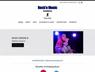 rocknmusicacademy.com screenshot