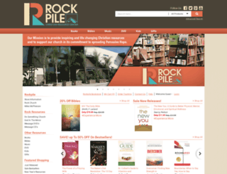 rockpilebookstore.com screenshot