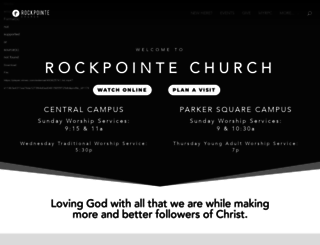 rockpointechurch.org screenshot