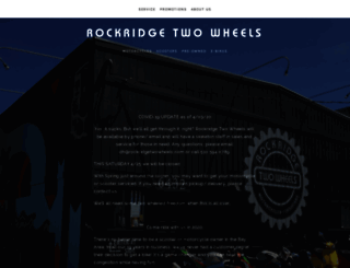 rockridgetwowheels.com screenshot