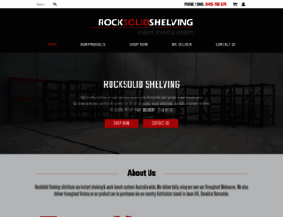 rocksolidshelving.com.au screenshot