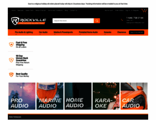 rockvilleaudio.com screenshot