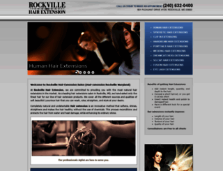 rockvillehairextension.com screenshot