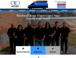 rockwallelectric.com screenshot