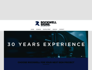 rockwellsigns.co.uk screenshot