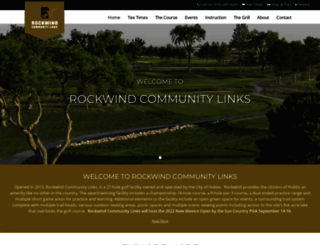 rockwindgolfcourse.com screenshot