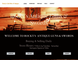 rockysantiquegunsandswords.com screenshot