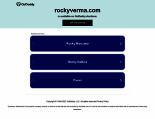 rockyverma.com screenshot