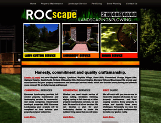 rocscapelandscaping.com screenshot