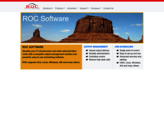 rocsoftware.com screenshot