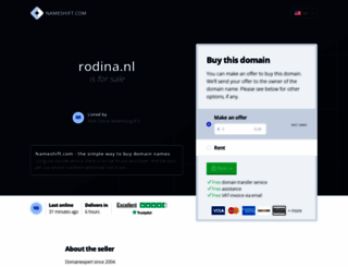 rodina.nl screenshot