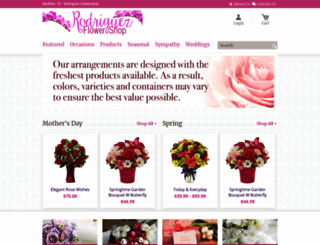 rodriguezflowers.com screenshot