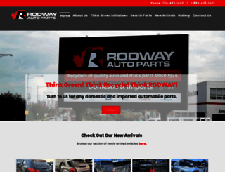 rodwayautoparts.com screenshot