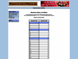 roemische-ziffern.de screenshot