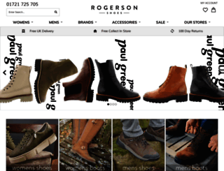 rogersonshoes.com screenshot