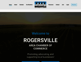 rogersvillechamber.com screenshot