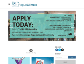 rogueclimate.nationbuilder.com screenshot