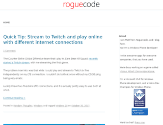 roguecode.co.za screenshot