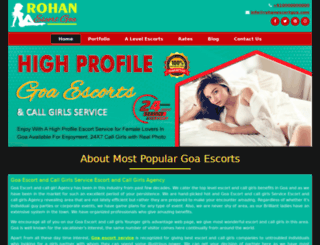 rohanescortgoa.com screenshot