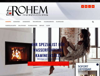 rohem-kamine.de screenshot