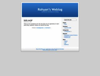 rohyan.wordpress.com screenshot